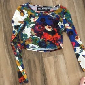 Long sleeve crop top